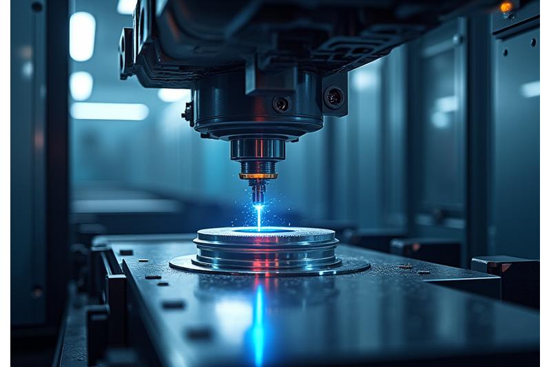 最新のDMG MORI製5軸マシニングセンターが作動している様子